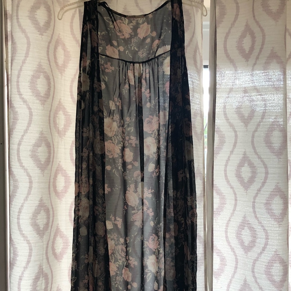 Long kimono vest